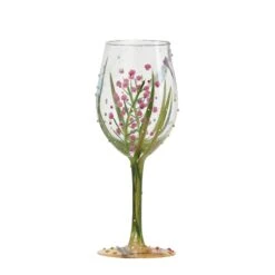 “Dragonfly Summer” Hand Painted Wine Glass Gift(Wine Glass Dragonfly) -Glassware Store 4053099 2