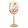 Queen For A Day Hand Painted Wine Glass, 15 Oz.(Wine Glass Queen For A Day)