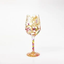 Queen For A Day Hand Painted Wine Glass, 15 Oz.(Wine Glass Queen For A Day) -Glassware Store 4054095 2