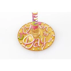 Queen For A Day Hand Painted Wine Glass, 15 Oz.(Wine Glass Queen For A Day) -Glassware Store 4054095 4