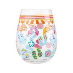 Flip Flops Too Stemless Wine Glass, 20 Oz.(Stemless Flip Flops) 6 Flip Flops Too Stemless Wine Glass, 20 Oz.(Stemless Flip Flops) -Glassware Store 6004353 2