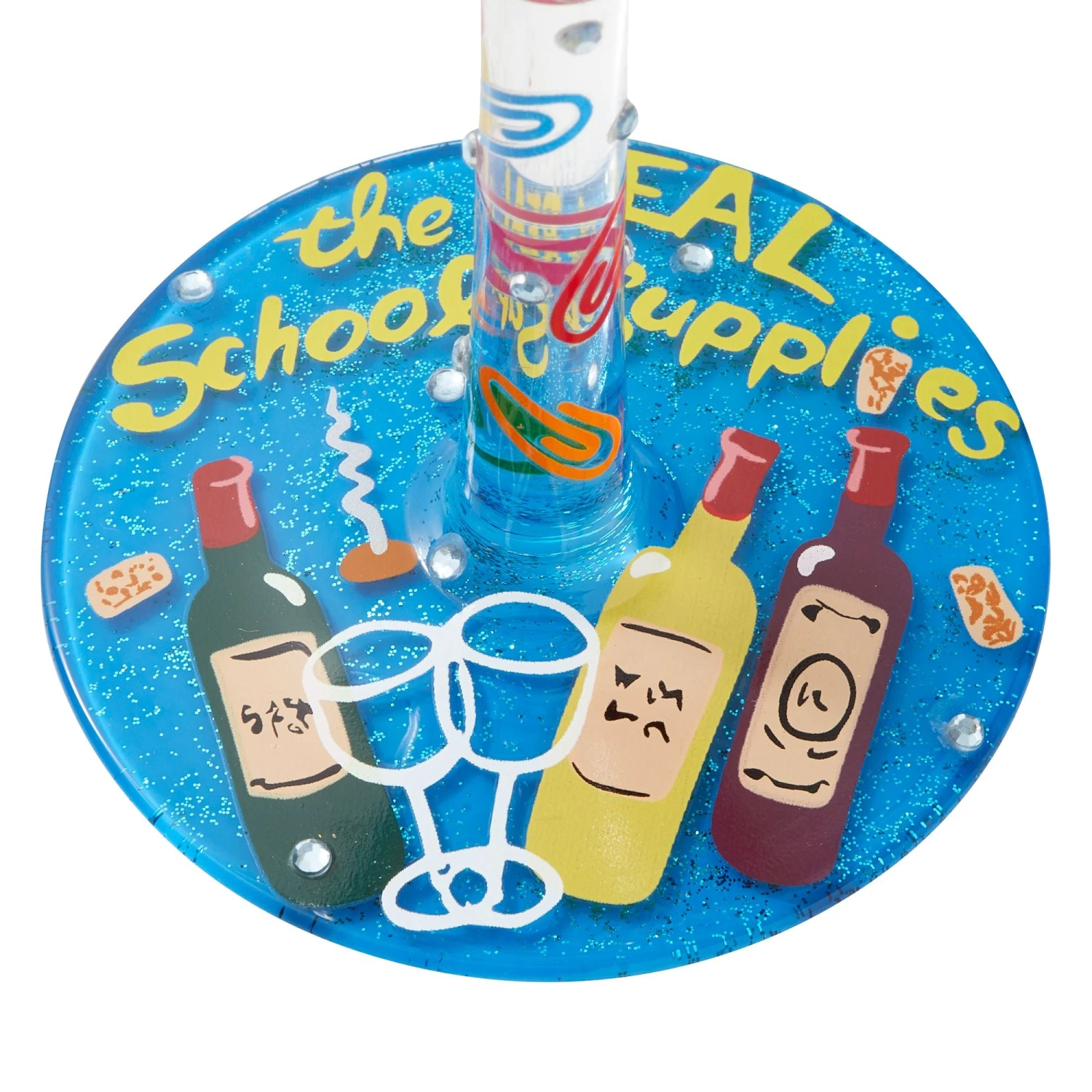 "Super Teacher" Hand-Painted Artisan Wine Glass, 15 Oz.(Super Teacher Wine Glass) 7 "Super Teacher" Hand-Painted Artisan Wine Glass, 15 Oz.(Super Teacher Wine Glass) - Image 7