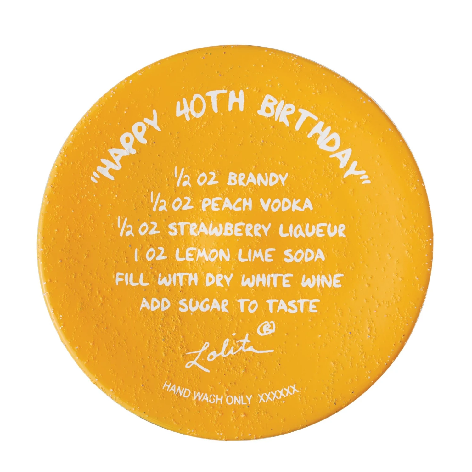 "Happy 40th Birthday" Hand-Painted Wine Glass, 15 Oz.(Happy 40th Birthday Hand Painted Wine Glass 15 Oz) 6 "Happy 40th Birthday" Hand-Painted Wine Glass, 15 Oz.(Happy 40th Birthday Hand Painted Wine Glass 15 Oz) - Image 6