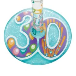 "Happy 30th Birthday" Hand-Painted Wine Glass, 15 Oz.(Happy 30th Birthday Hand Painted Wine Glass 15 Oz) -Glassware Store 6010651 3