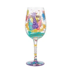"Happy 50th Birthday" Hand-Painted Wine Glass, 15 Oz.(Happy 50th Birthday Hand Painted Wine Glass 15 Oz) -Glassware Store 6010652 3