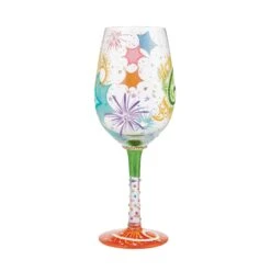 "Happy 60th Birthday" Hand-Painted Wine Glass, 15 Oz.(Happy 60th Birthday Hand Painted Wine Glass 15 Oz) -Glassware Store 6010653 4
