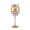 "Happy 70th Birthday" Hand-Painted Wine Glass, 15 Oz.(Happy 70th Birthday Hand Painted Wine Glass 15 Oz)