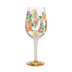 "Happy 70th Birthday" Hand-Painted Wine Glass, 15 Oz.(Happy 70th Birthday Hand Painted Wine Glass 15 Oz) -Glassware Store 6010654 2