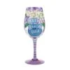 "Best Grandma Ever" Hand-Painted Wine Glass, 15 Oz.(Best Grandma Ever Hand Painted Wine Glass 15 Oz)