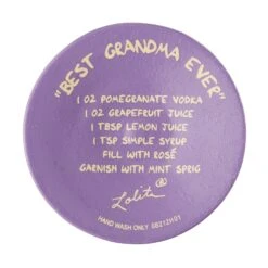 "Best Grandma Ever" Hand-Painted Wine Glass, 15 Oz.(Best Grandma Ever Hand Painted Wine Glass 15 Oz) -Glassware Store 6010658 6