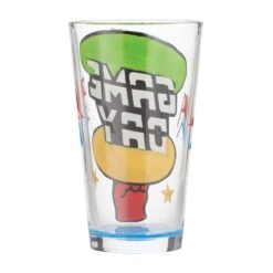 Game Day Hand-Painted Beer Glass, 16 Oz.(Game Day Hand Painted Beer Glass 16 Oz) -Glassware Store 6011652 2