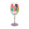 Wine Squad Hand-Painted Wine Glass, 15 Oz.(Wine Squad Hand Painted Wine Glass 15 Oz)