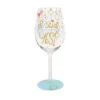 I Said Yes Hand-Painted Wine Glass, 15 Oz.(I Said Yes Hand Painted Wine Glass 15 Oz)