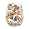 Jungle Beauty Hand-Painted Stemless Wine Glass, 20 Oz.(Jungle Beauty Hand Painted Stemless Wine Glass 20 Oz)