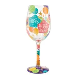 Birthday Girl Hand Painted Wine Glass(Birthday Girl Hand Painted Wine Glass) -Glassware Store 6013092 2