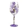 Butterfly Jubilee Hand Painted Wine Glass(Butterfly Jubilee Hand Painted Wine Glass)