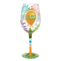 Here's To Your Retirement Hand Painted Wine Glass(Heres To Your Retirement Hand Painted Wine Glass) -Glassware Store 6013102 2