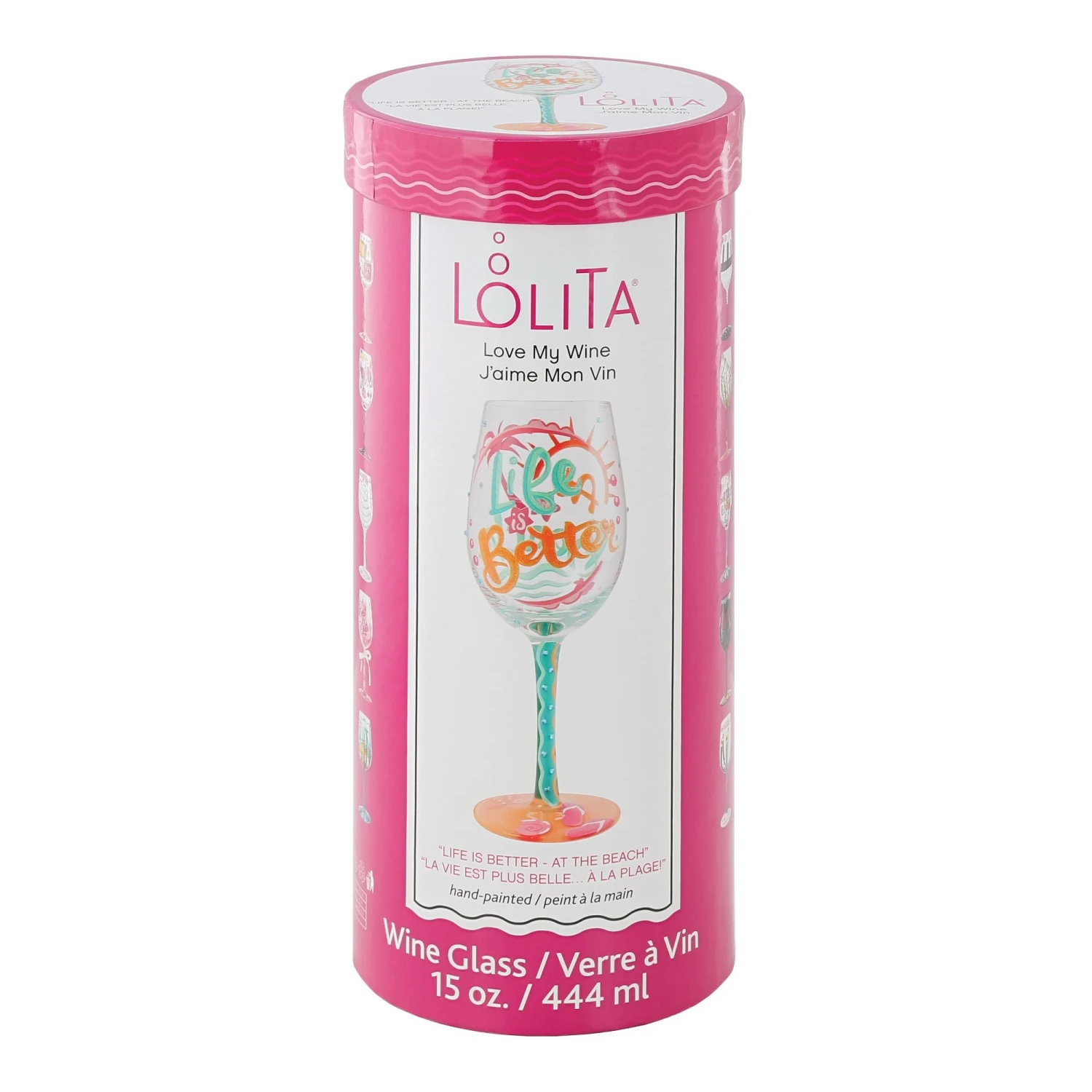 Life At The Beach Hand Painted Wine Glass(Life At The Beach Hand Painted Wine Glass) 3 Life At The Beach Hand Painted Wine Glass(Life At The Beach Hand Painted Wine Glass) - Image 3