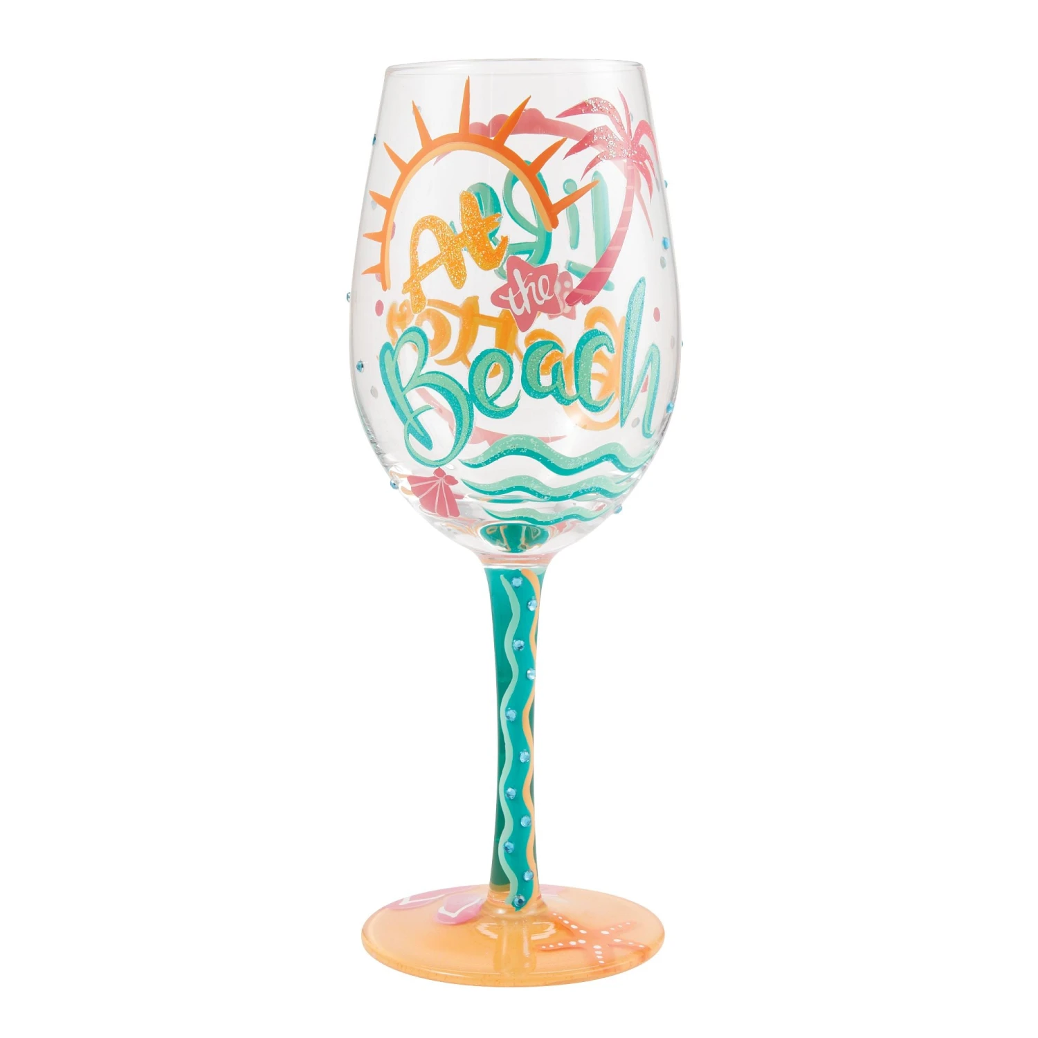 Life At The Beach Hand Painted Wine Glass(Life At The Beach Hand Painted Wine Glass) 6 Life At The Beach Hand Painted Wine Glass(Life At The Beach Hand Painted Wine Glass) - Image 6