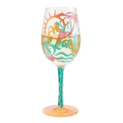 Life At The Beach Hand Painted Wine Glass(Life At The Beach Hand Painted Wine Glass) 17 Life At The Beach Hand Painted Wine Glass(Life At The Beach Hand Painted Wine Glass) -Glassware Store 6014183 3