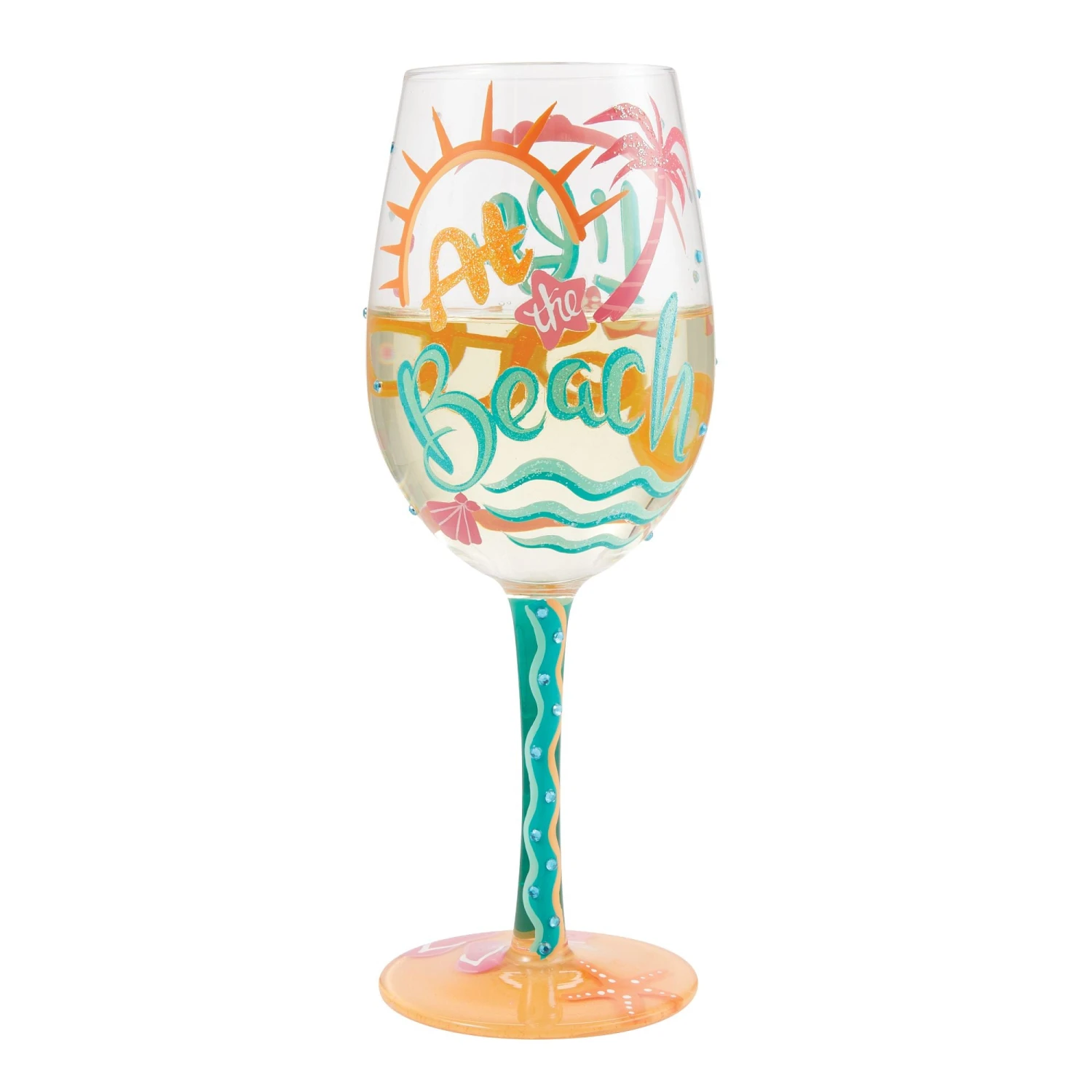 Life At The Beach Hand Painted Wine Glass(Life At The Beach Hand Painted Wine Glass) 8 Life At The Beach Hand Painted Wine Glass(Life At The Beach Hand Painted Wine Glass) - Image 8