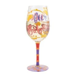 LIfe With Fur Babies Hand Painted Wine Glass(Life With Fur Babies Hand Painted Wine Glass) -Glassware Store 6014184 3