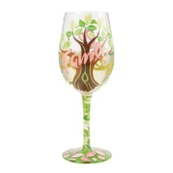 Life With Family Hand Painted Wine Glass(Life With Family Hand Painted Wine Glass) -Glassware Store 6014185 3
