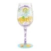 Life With Friends Hand Painted Wine Glass(Life With Friends Hand Painted Wine Glass)