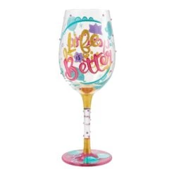 Life When Retired Hand Painted Wine Glass(Life When Retired Hand Painted Wine Glass)