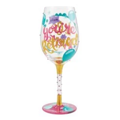Life When Retired Hand Painted Wine Glass(Life When Retired Hand Painted Wine Glass) -Glassware Store 6014187 2