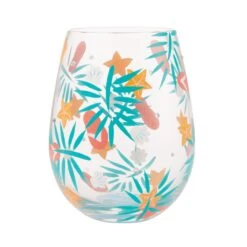 Beachful Bliss Hand Painted Stemless Wine Glass(Beachful Bliss Hand Painted Stemless Wine Glass) -Glassware Store 6014658 3