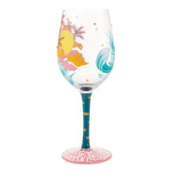 Tropical Getaway Hand Painted Wine Glass(Tropical Getaway Hand Painted Wine Glass) -Glassware Store 6014770 2