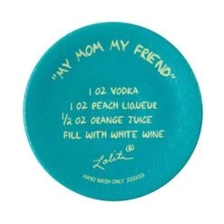 My Mom My Friend Hand Painted Wine Glass(My Mom My Friend Hand Painted Wine Glass) -Glassware Store 6015249 6