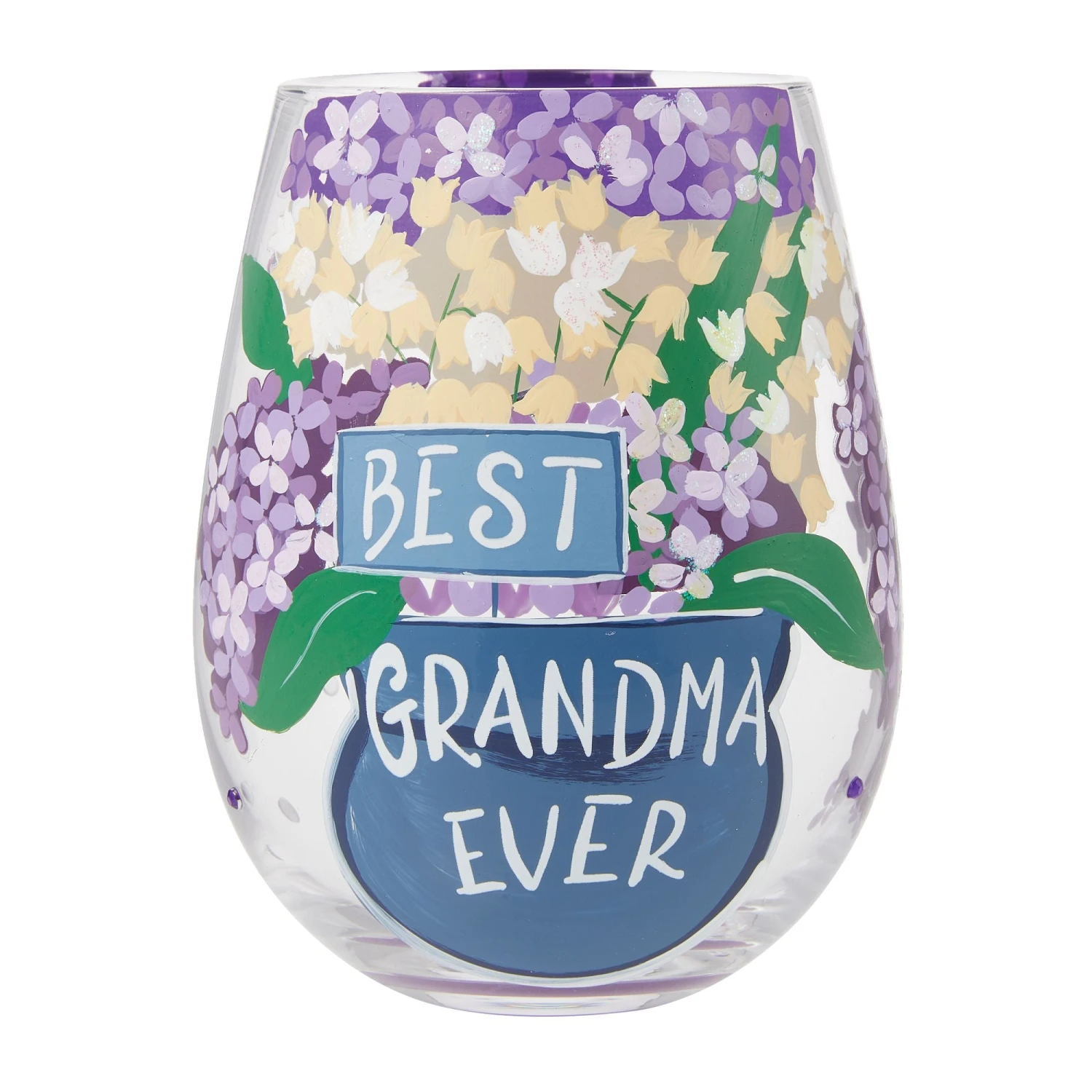 Best Grandma Ever Hand Painted Stemless Wine Glass(Best Grandma Ever Hand Painted Stemless Wine Glass) 1 Best Grandma Ever Hand Painted Stemless Wine Glass(Best Grandma Ever Hand Painted Stemless Wine Glass)