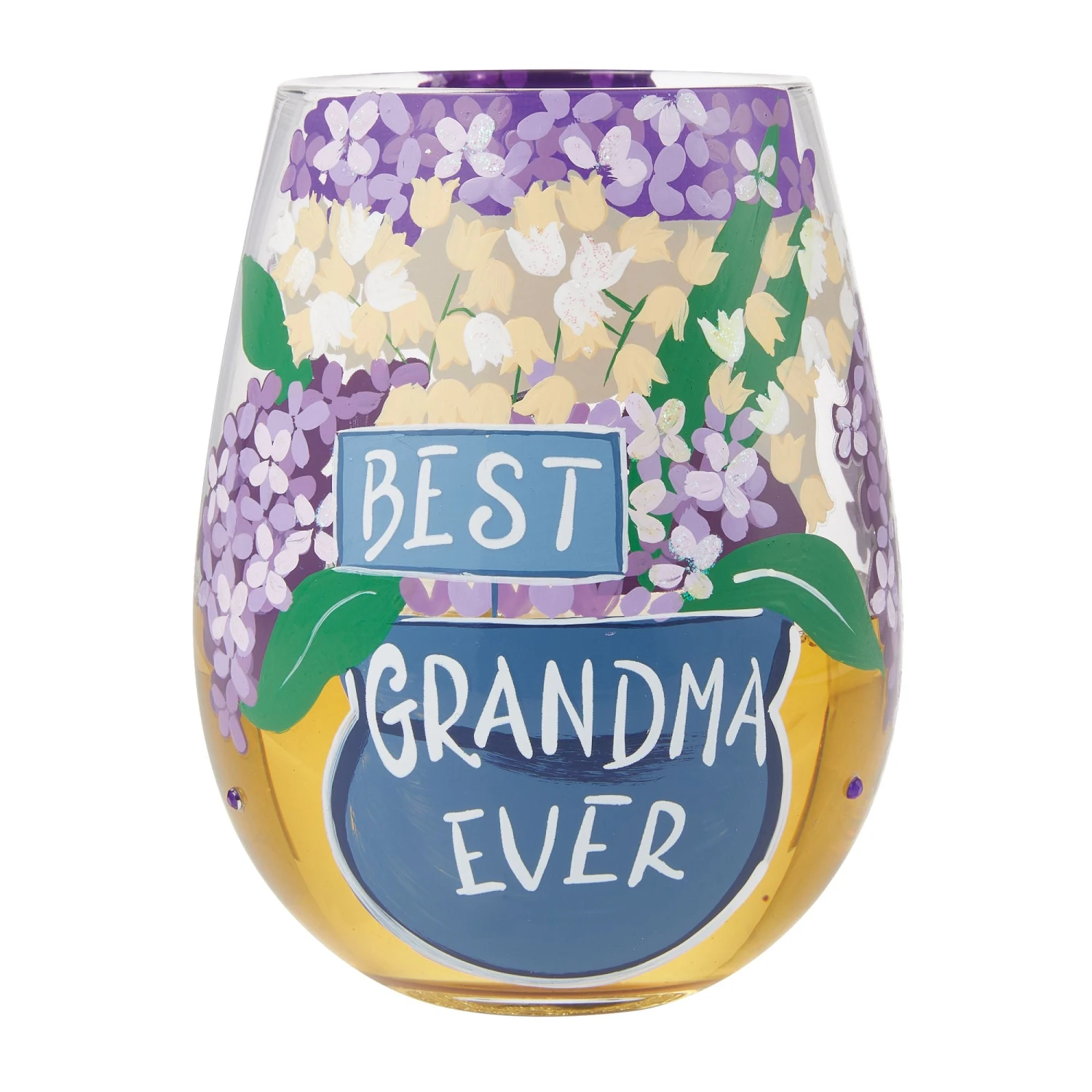 Best Grandma Ever Hand Painted Stemless Wine Glass(Best Grandma Ever Hand Painted Stemless Wine Glass) 2 Best Grandma Ever Hand Painted Stemless Wine Glass(Best Grandma Ever Hand Painted Stemless Wine Glass) - Image 2