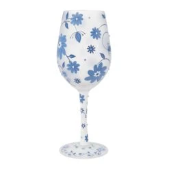 Chinoiserie Charm Hand Painted Wine Glass(Chinoiserie Charm Hand Painted Wine Glass) -Glassware Store 6015412 4