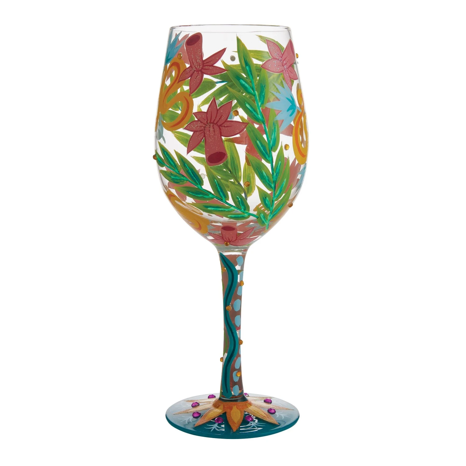 Fashion Florals Hand Painted Wine Glass(Fashion Florals Hand Painted Wine Glass) 3 Fashion Florals Hand Painted Wine Glass(Fashion Florals Hand Painted Wine Glass) - Image 3