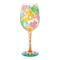 Fashion Florals Hand Painted Wine Glass(Fashion Florals Hand Painted Wine Glass) 14 Fashion Florals Hand Painted Wine Glass(Fashion Florals Hand Painted Wine Glass) -Glassware Store 6015414 3