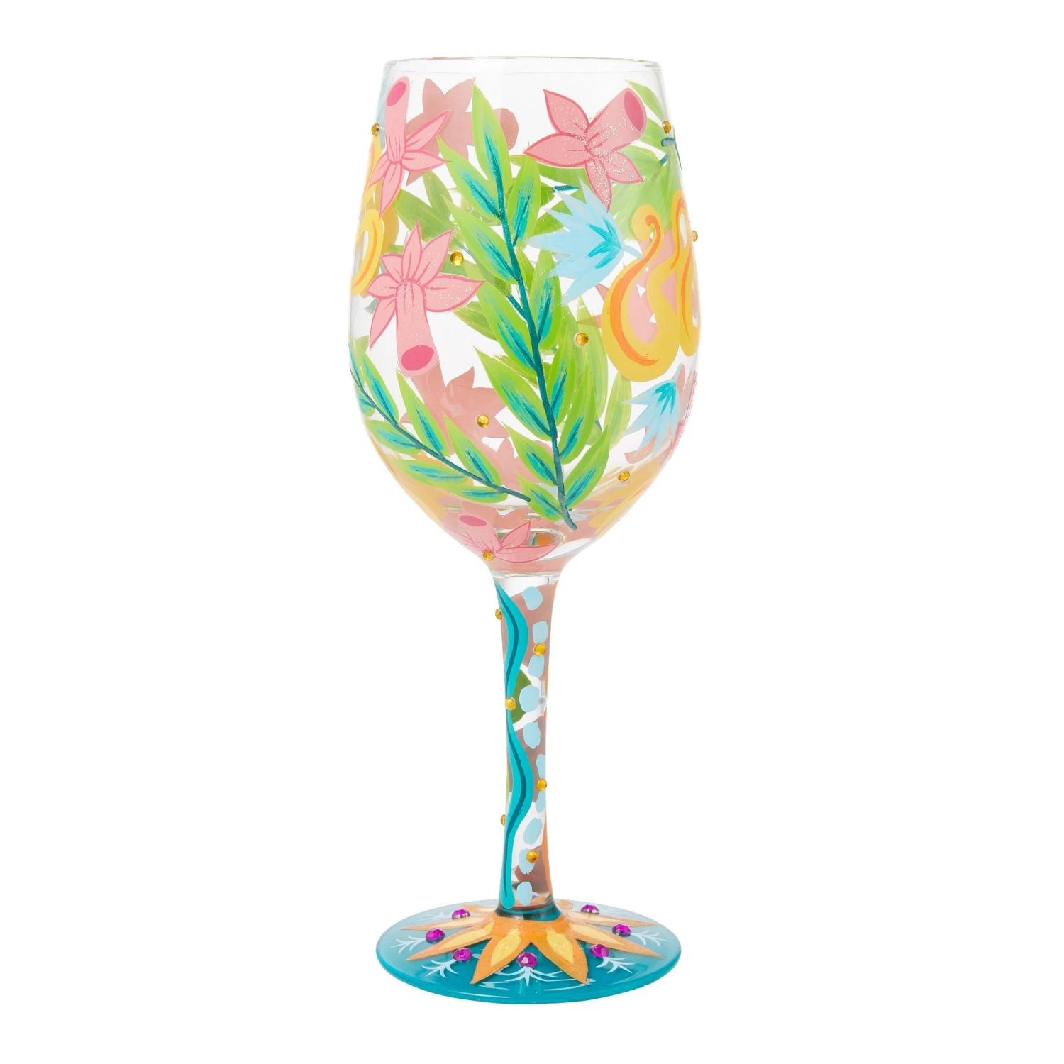 Fashion Florals Hand Painted Wine Glass(Fashion Florals Hand Painted Wine Glass) 6 Fashion Florals Hand Painted Wine Glass(Fashion Florals Hand Painted Wine Glass) - Image 6