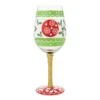 In Full Cheer Hand Painted Wine Glass(In Full Cheer Hand Painted Wine Glass)