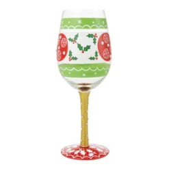 In Full Cheer Hand Painted Wine Glass(In Full Cheer Hand Painted Wine Glass) -Glassware Store 6015417 4