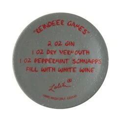 Reindeer Games Hand Painted Wine Glass(Reindeer Games Hand Painted Wine Glass) -Glassware Store 6015420 6