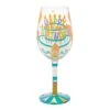 Birthday Slice Hand Painted Wine Glass(Birthday Slice Hand Painted Wine Glass)