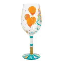 Birthday Slice Hand Painted Wine Glass(Birthday Slice Hand Painted Wine Glass) -Glassware Store 6015425 4