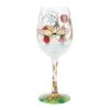 Not Even A Mouse Hand Painted Wine Glass(Not Even A Mouse Hand Painted Wine Glass)