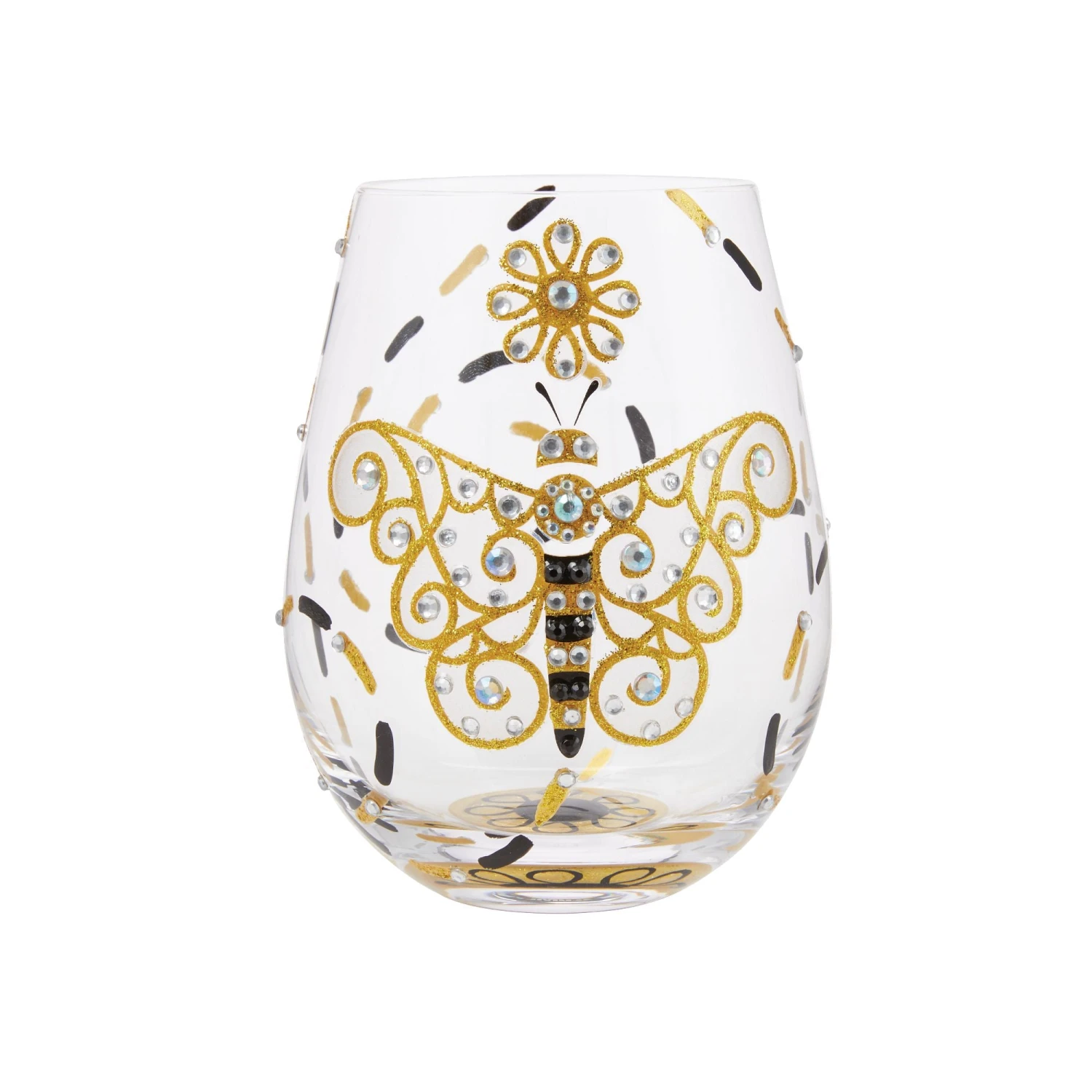 Brilliant Butterfly Hand Painted Stemless Wine Glass(Brilliant Butterfly Hand Painted Stemless Wine Glass) 1 Brilliant Butterfly Hand Painted Stemless Wine Glass(Brilliant Butterfly Hand Painted Stemless Wine Glass)