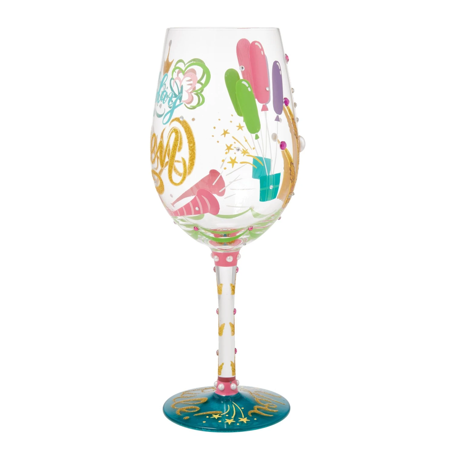 Birthday Queen Hand Painted Wine Glass(Birthday Queen Hand Painted Stemless Wine Glass) 3 Birthday Queen Hand Painted Wine Glass(Birthday Queen Hand Painted Stemless Wine Glass) - Image 3