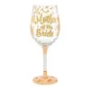 Mother Of The Bride Hand Painted Wine Glass(Mother Of The Bride Hand Painted Wine Glass)