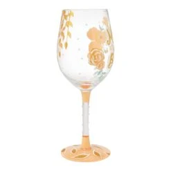 Mother Of The Bride Hand Painted Wine Glass(Mother Of The Bride Hand Painted Wine Glass) -Glassware Store 6016401 4