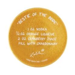 Bestie Of The Bride Hand Painted Wine Glass(Bestie Of The Bride Hand Painted Wine Glass) -Glassware Store 6016402 6